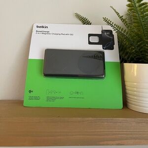 Belkin BoostCharge 2-in-1 Magnetic Charging Pad with Qi2 – 15W Fast Charge